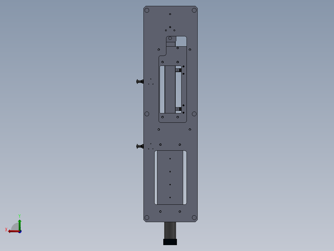 右脚组件焊接夹具后视图