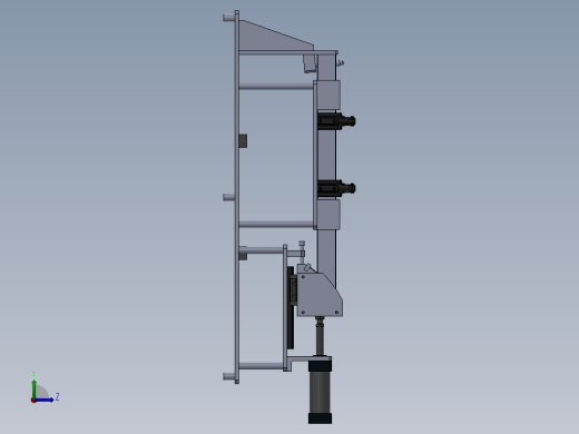 右脚组件焊接夹具左视缩略图