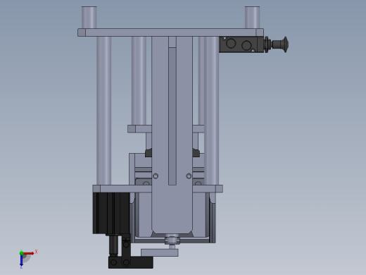 右脚组件焊接夹具俯视缩略图