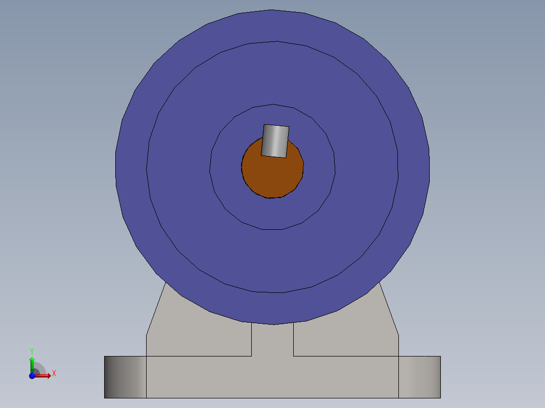 传动装配体前视图