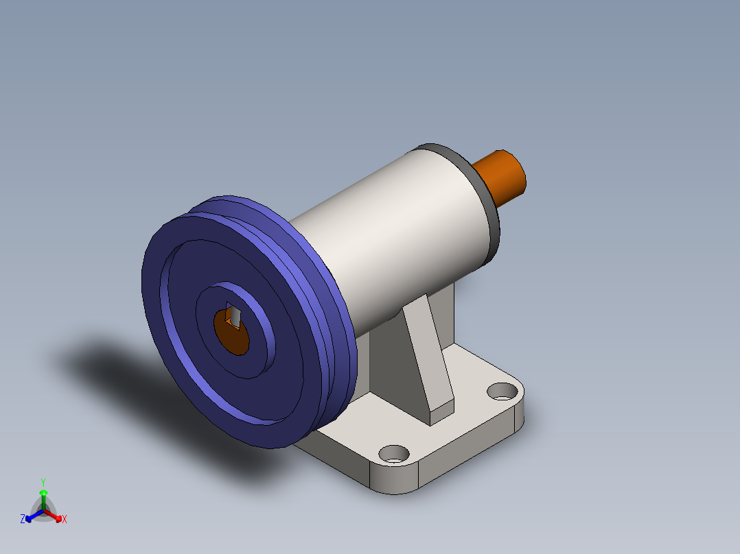 传动装配体正等轴测图