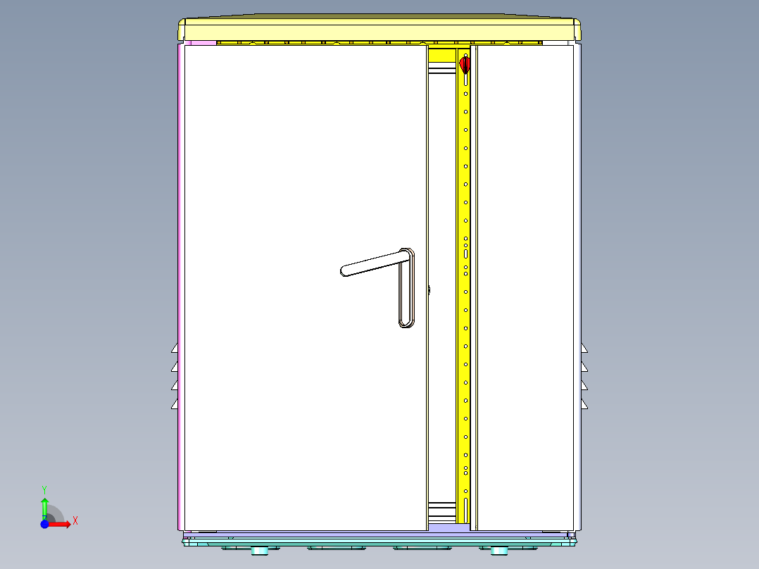 电话线柜前视图