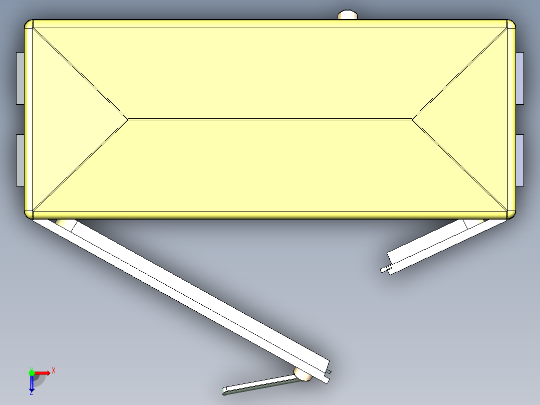 电话线柜俯视图