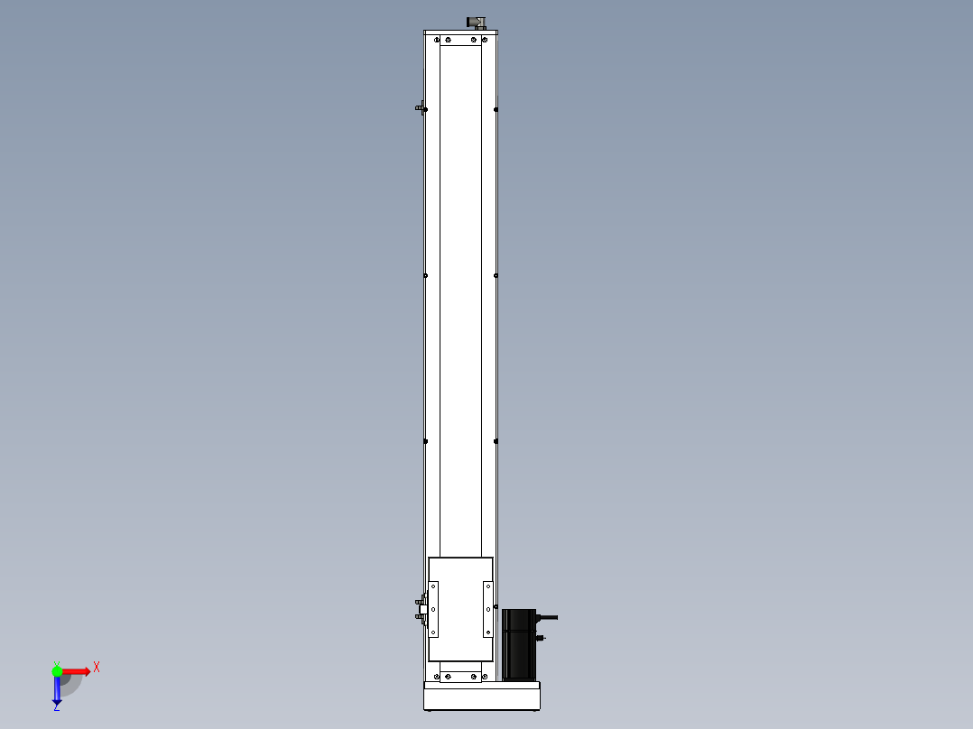 Toyo东佑达直线模组-ECH14-900-BL-200W+煞車俯视图