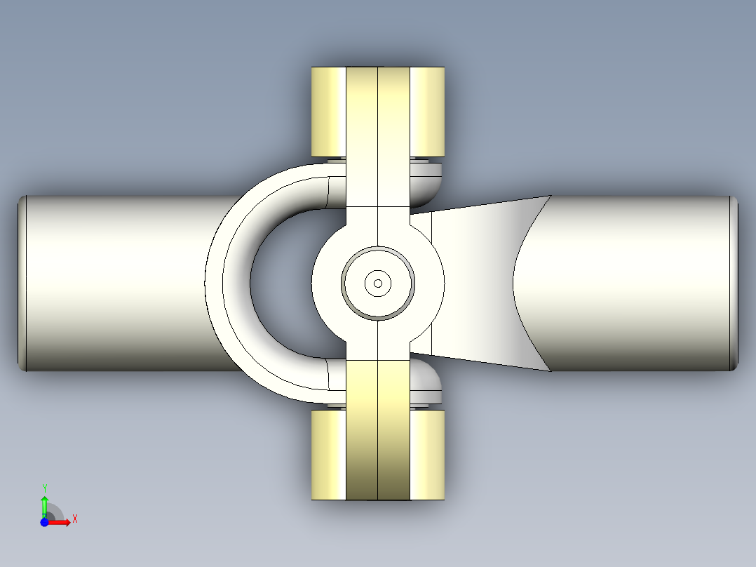 万向联轴器前视图