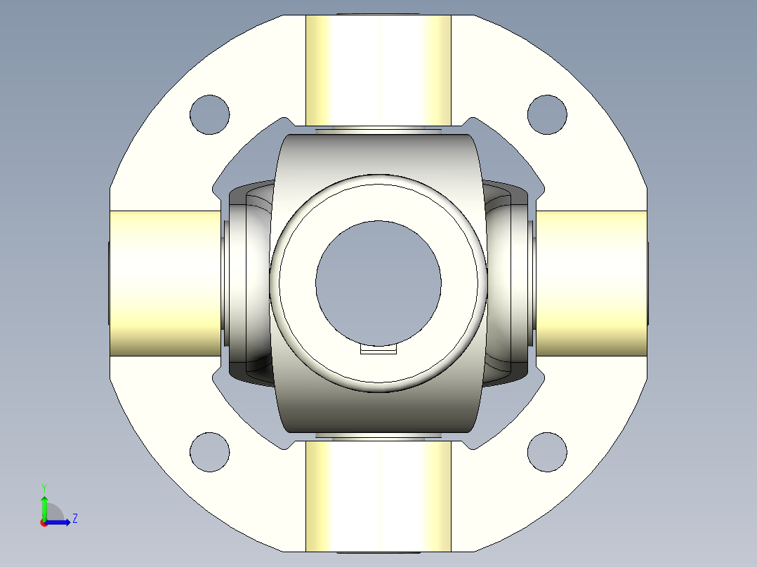 万向联轴器左视图