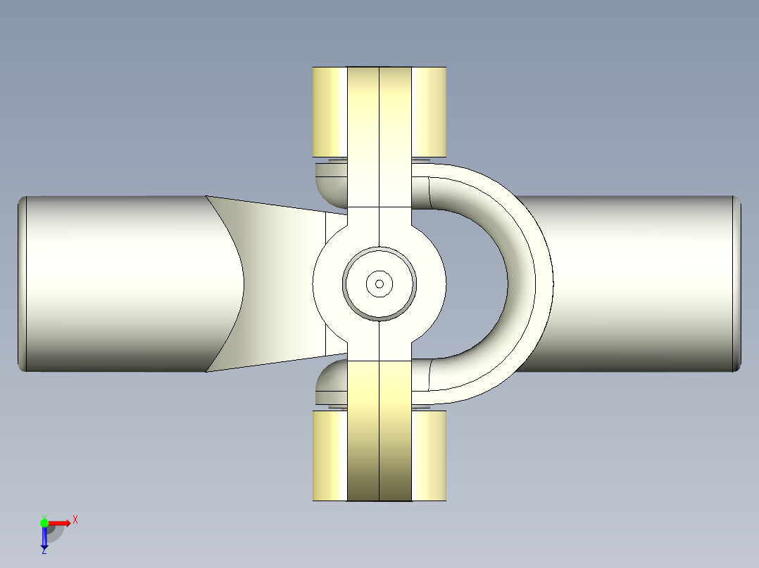 万向联轴器俯视图