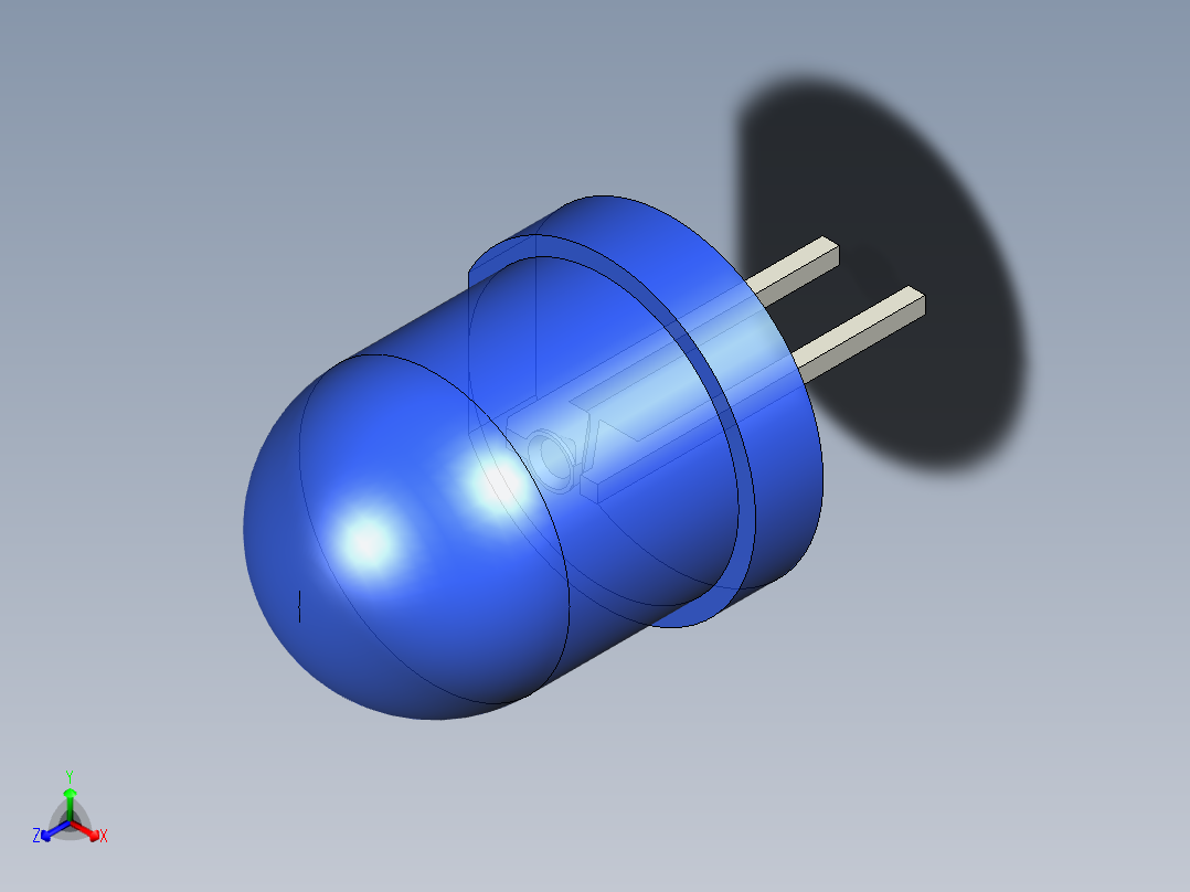 LED_Round_Blue_D8.0mm主视图