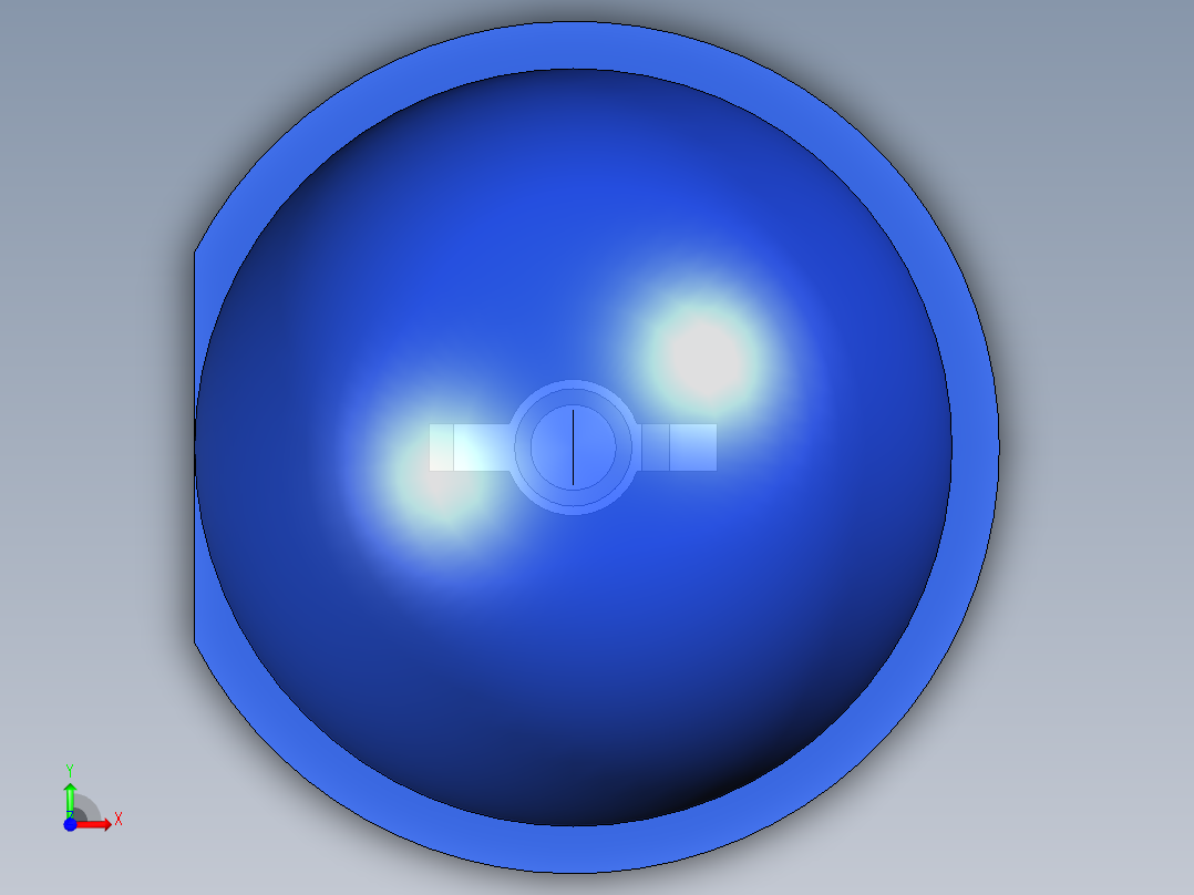 LED_Round_Blue_D8.0mm前视图