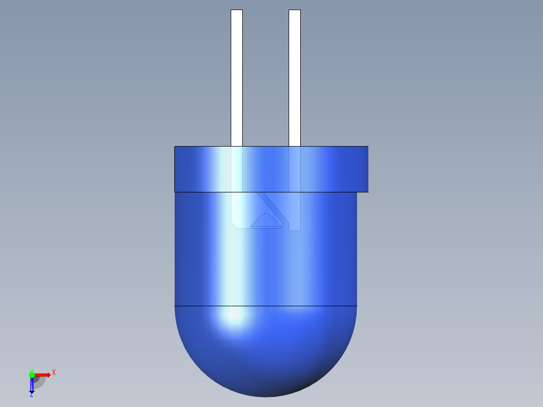LED_Round_Blue_D8.0mm俯视图