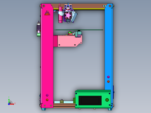 打印200x200x250开源3D打印机前视缩略图