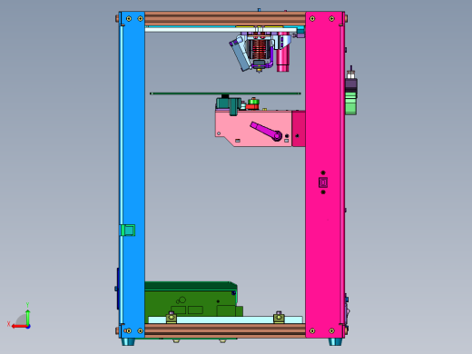 打印200x200x250开源3D打印机后视缩略图