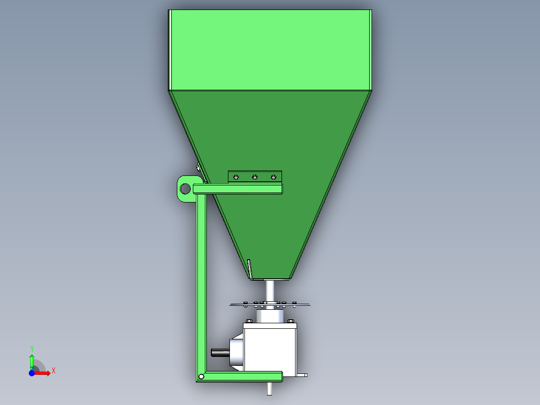 施肥机三维模型前视图