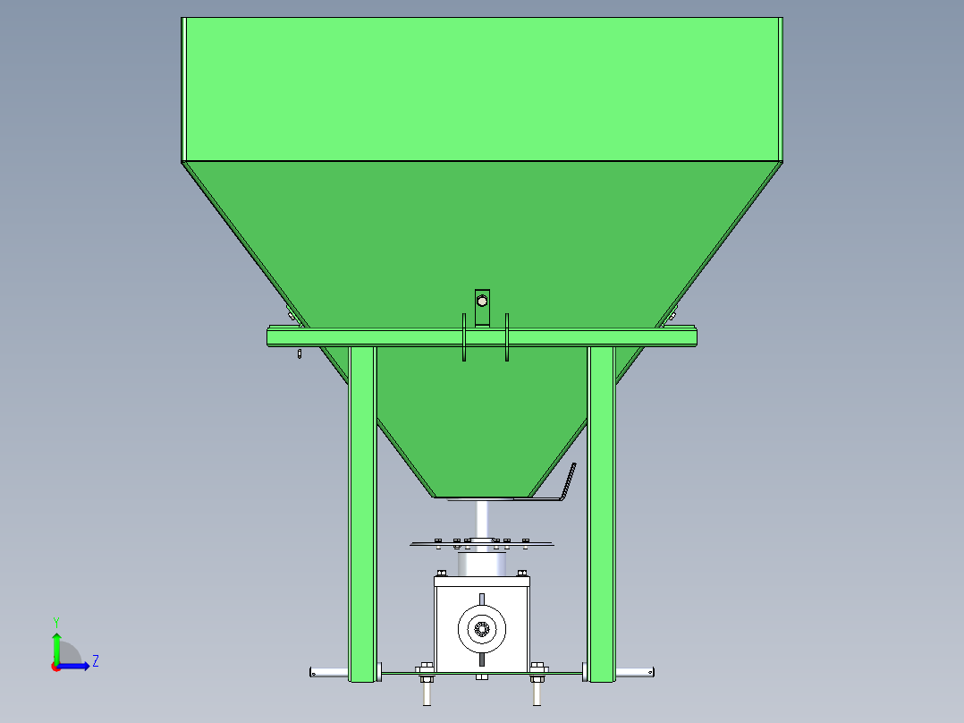 施肥机三维模型左视图