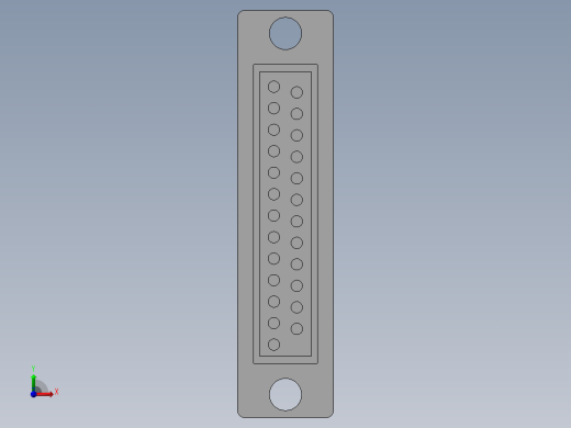 DB25串口公接头前视缩略图