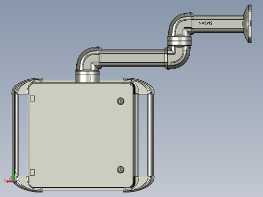 向下固定底座+转角+中间连接器+90度箱体连接器+控制箱后视缩略图