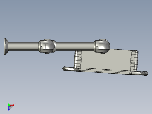 向下固定底座+转角+中间连接器+90度箱体连接器+控制箱俯视缩略图