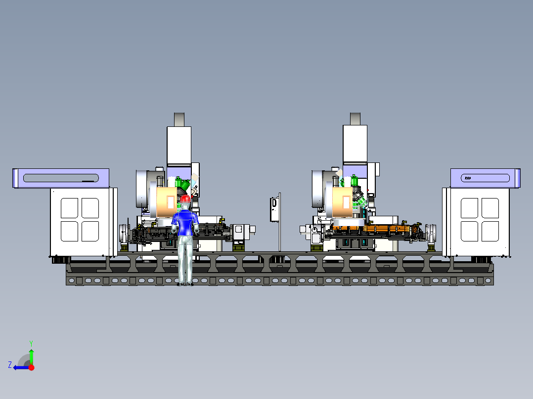SHY-S6500-动柱立式3+2摆头加工中心右视图