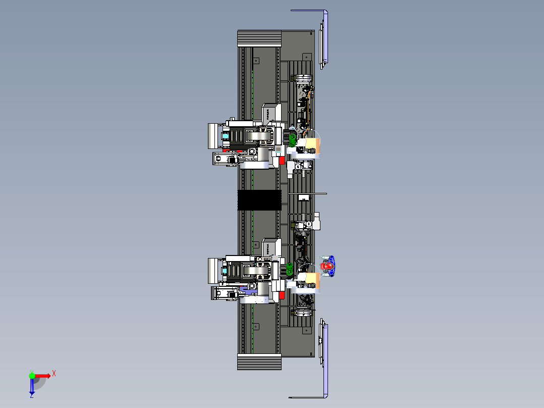SHY-S6500-动柱立式3+2摆头加工中心俯视图