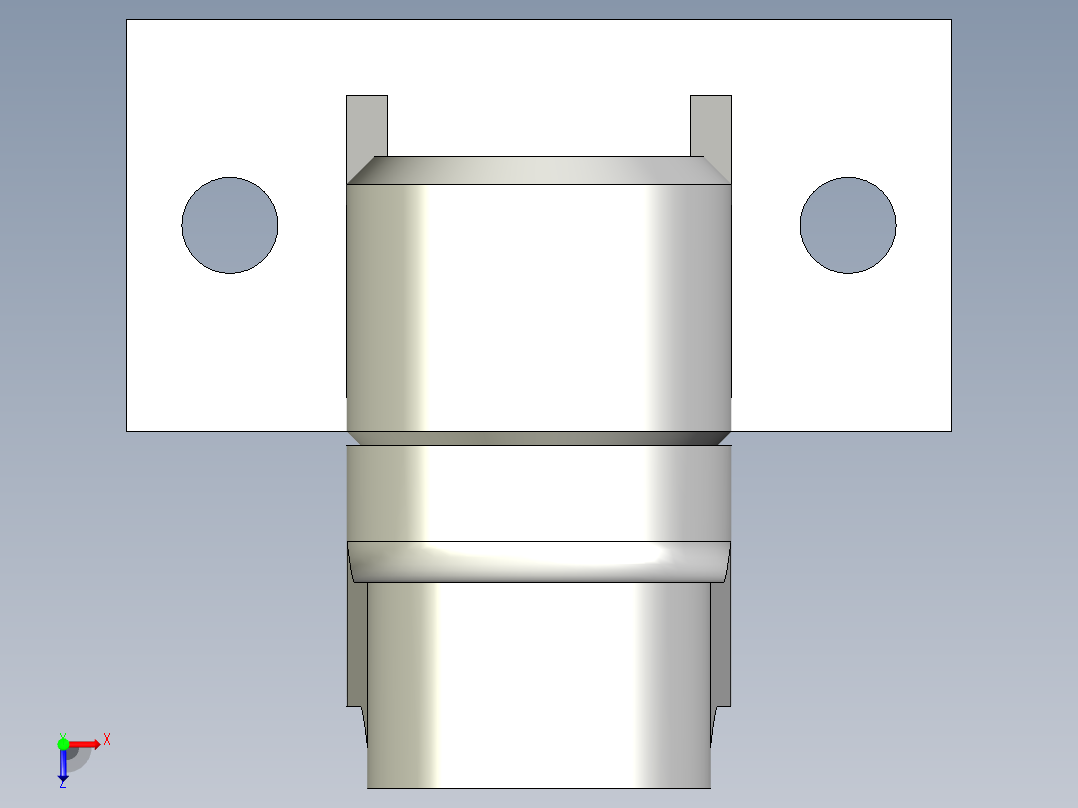 角型張力器(自動張力型)ANT-A-3D多系列多零件图纸模型俯视图