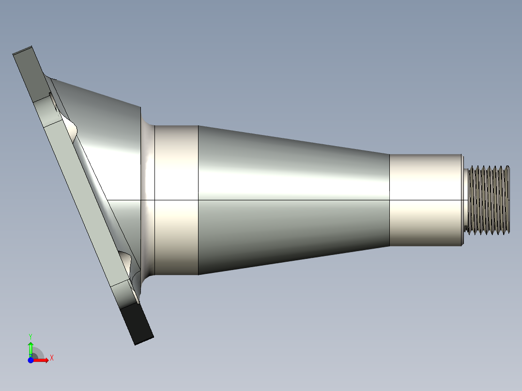 油压底盘支架的轴承前视图