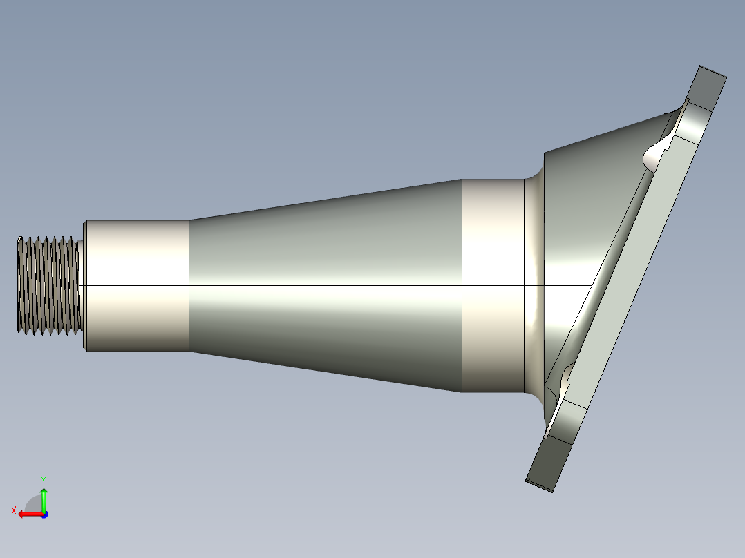 油压底盘支架的轴承后视图