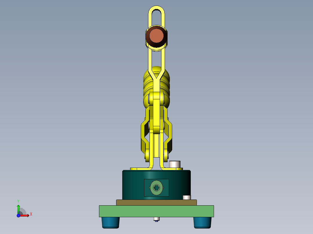 流量检查夹具前视图