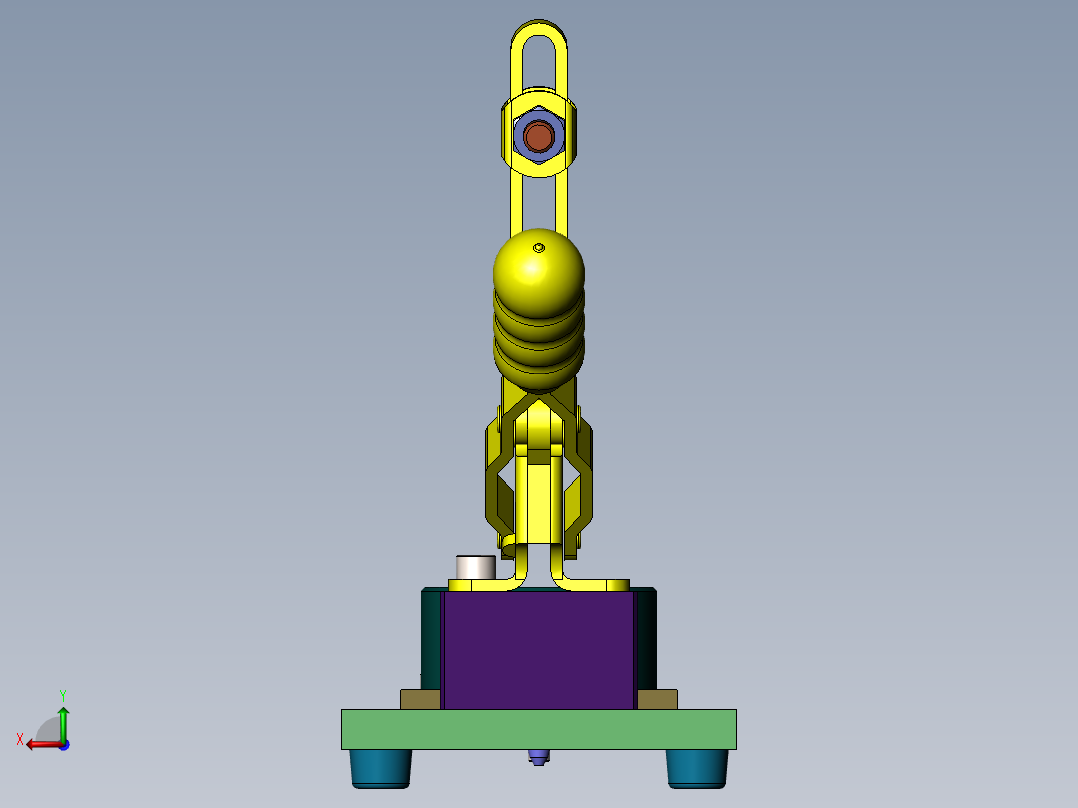 流量检查夹具后视图