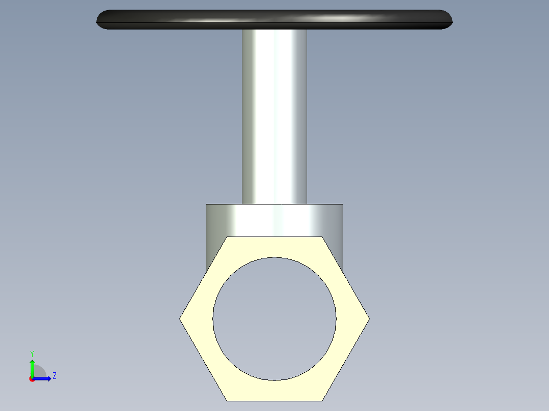 3-4英寸闸阀左视图