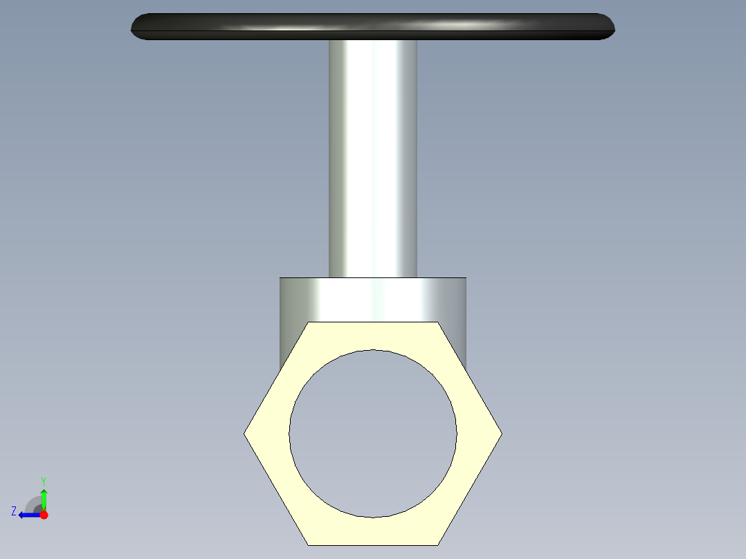 3-4英寸闸阀右视图