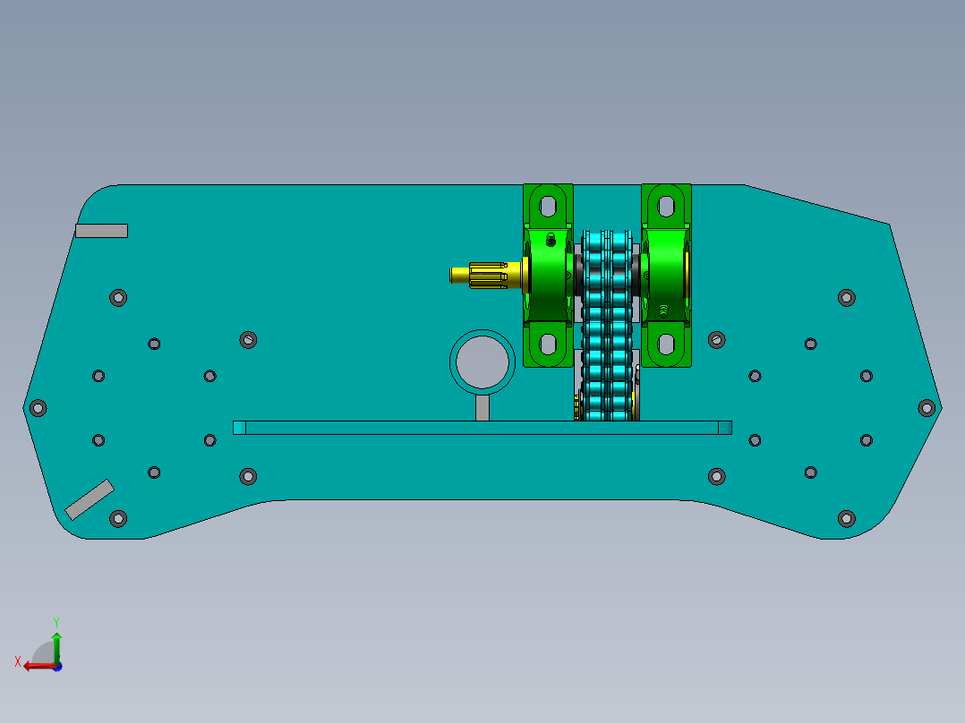 八轮遥控山地车——遥控电动全地形运输车总装后视图
