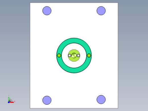 绝缘板注塑模具设计图纸-一模四腔含三维UG模具+CAD图纸+说明书前视缩略图