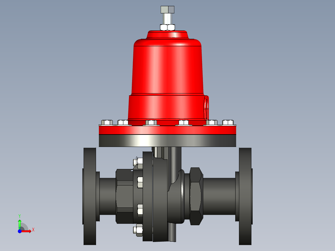管道手动球阀-水管开关阀-手动阀门Jordan Valve-50-150-FE-DEFAULT前视图