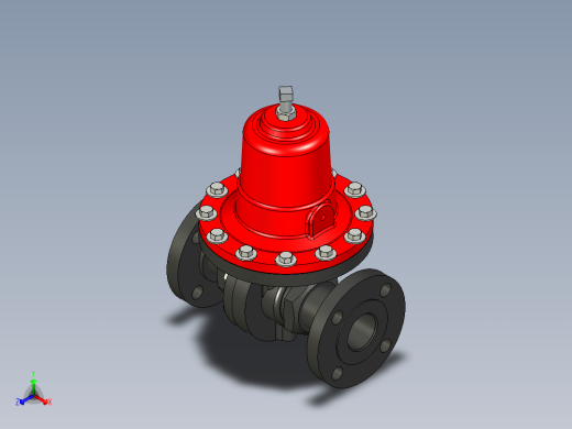管道手动球阀-水管开关阀-手动阀门Jordan Valve-50-150-FE-DEFAULT正等轴测缩略图