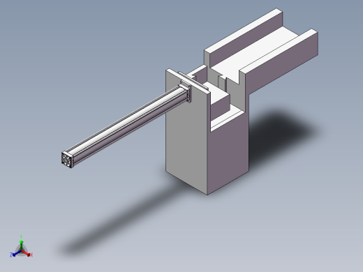 升降推送系统正等轴测缩略图