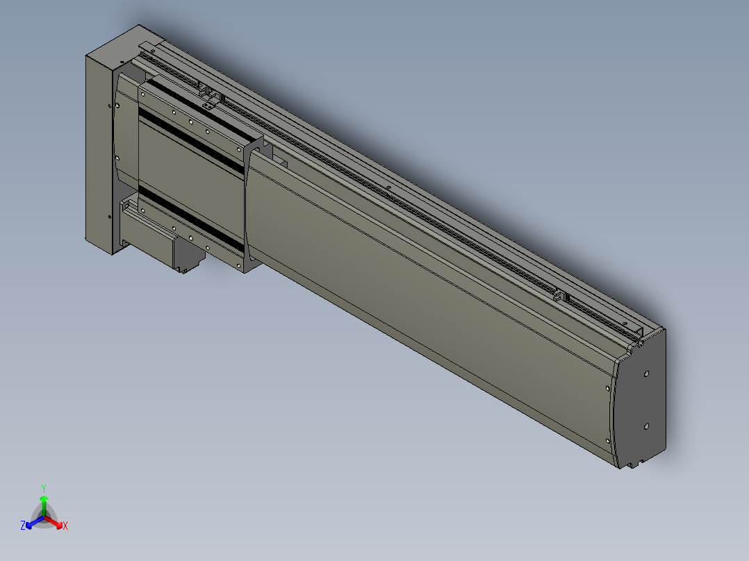 VF丝杆传动-一般环境VF22-S700-BL主视图