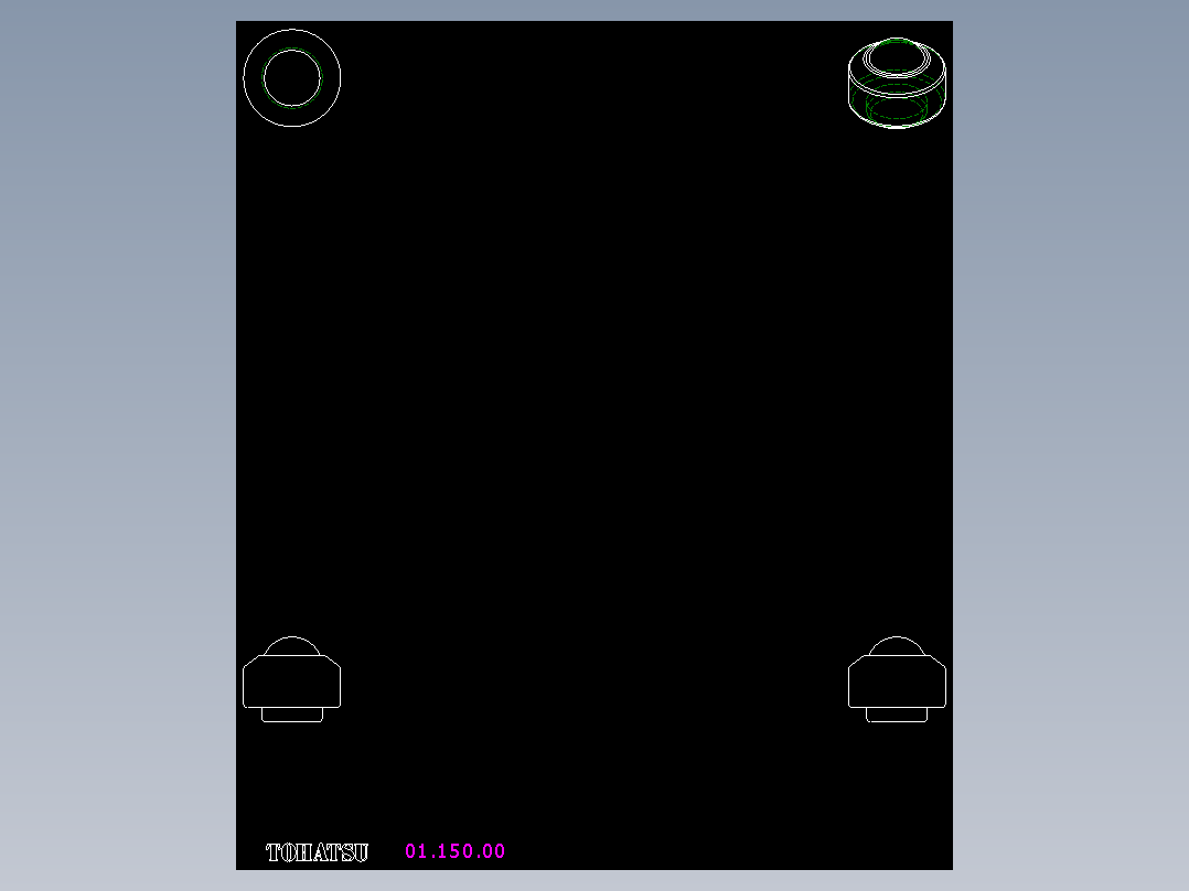 萬向滾珠01-2D多系列多零件图纸模型