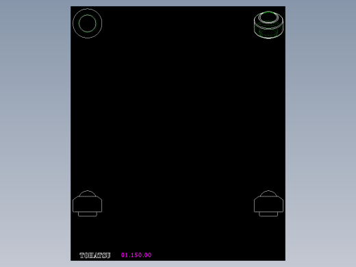 萬向滾珠01-2D多系列多零件图纸模型