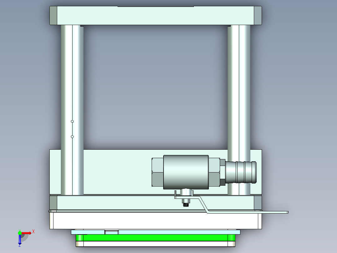 Z581C-笔记本CNC工装夹具三维模型CNC4-0911俯视图