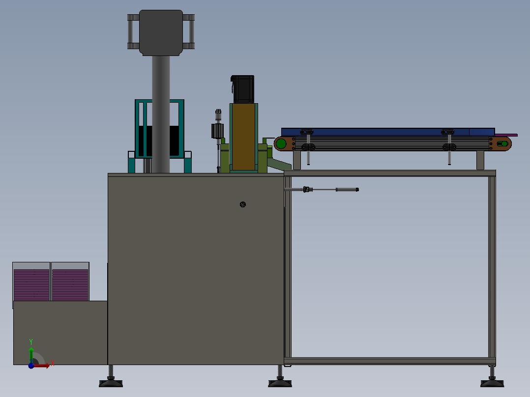 产品自动套袋机sw18可编辑前视图