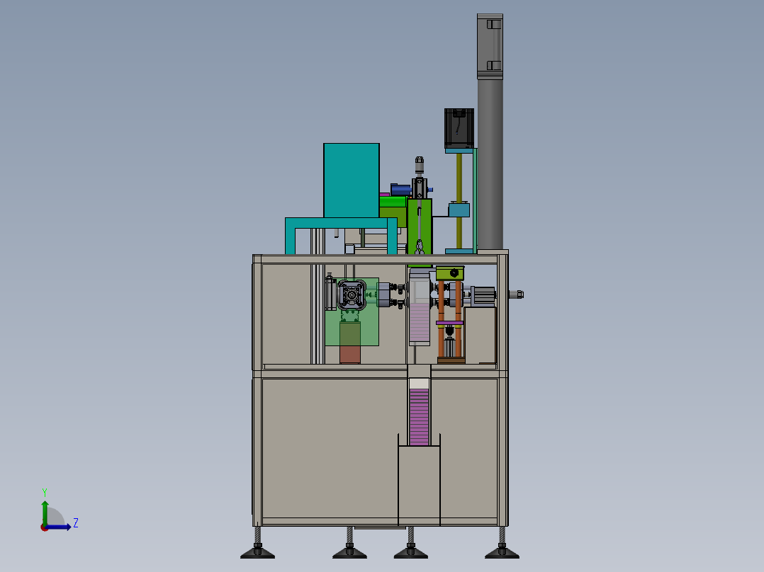 产品自动套袋机sw18可编辑左视图