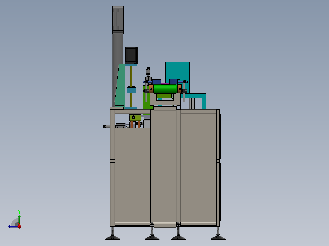 产品自动套袋机sw18可编辑右视图