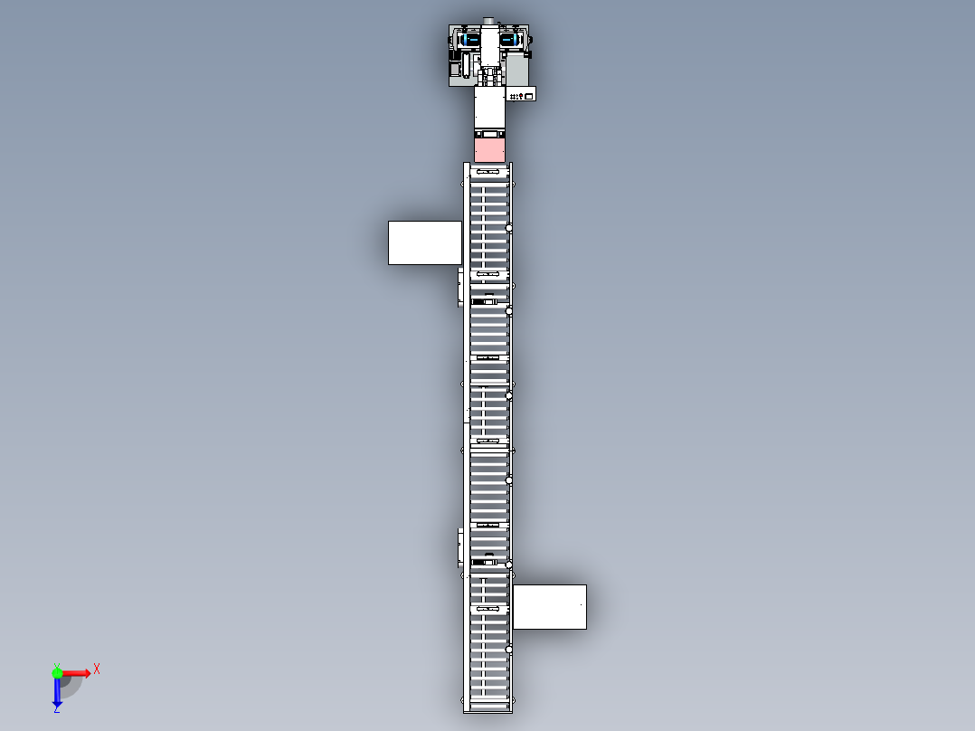 三合板自动压合成型生产线sw17俯视图