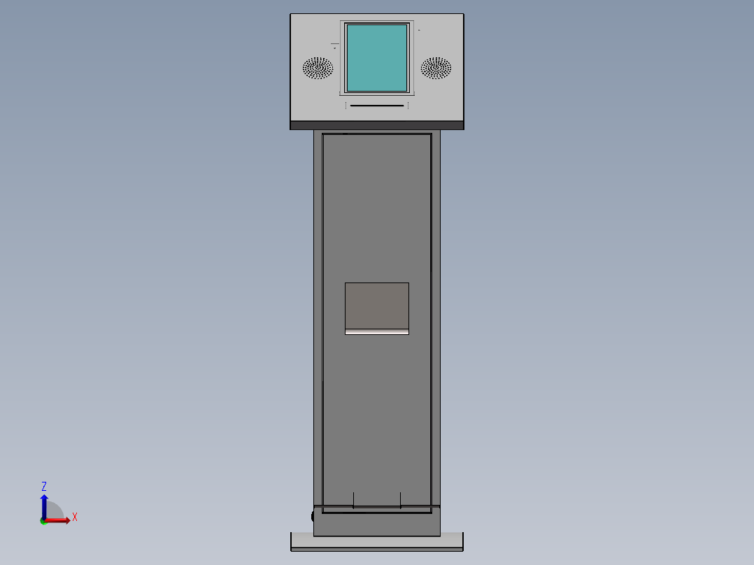 电控柜、立式彩票机前视图