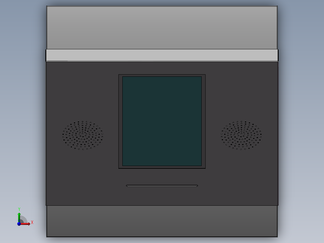 电控柜、立式彩票机俯视图