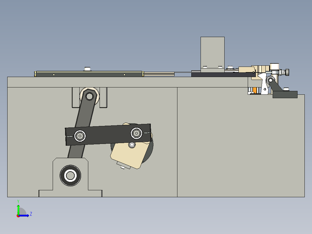 电子插件弯脚机设备左视图