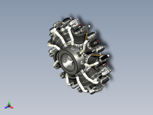 V驱动器和星形发动机组成的船的动力系统