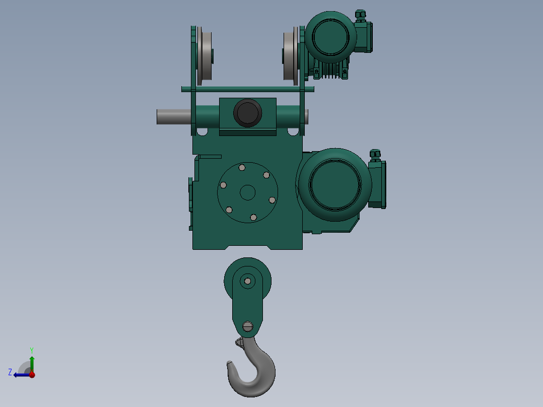 5吨起重臂右视图