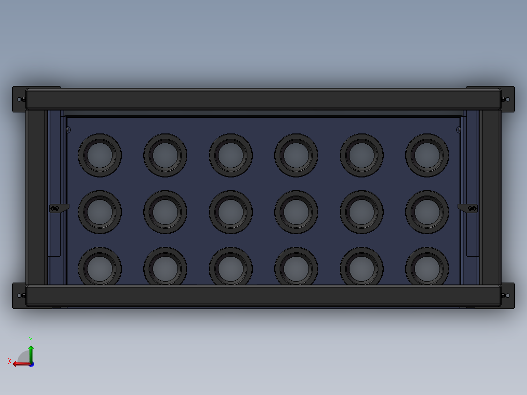 货架、钻铣床刀具架后视图