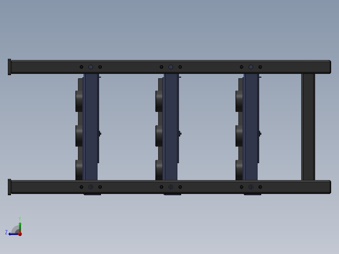 货架、钻铣床刀具架右视图